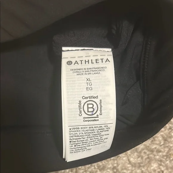 NWT Athleta Ribbed Sports Bra - Picture 4 of 5